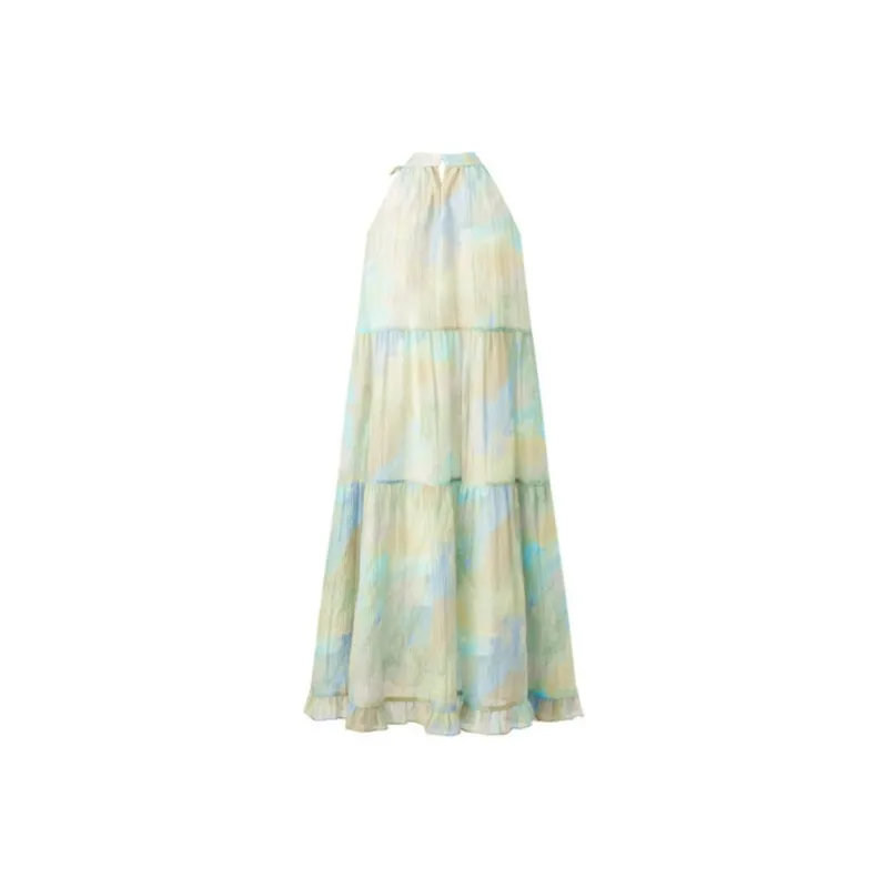 Qiuerle Sleeveless Dress Women's Multicolor-1