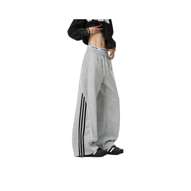 NEVER RULE Casual Pants Unisex Dark Gray-5