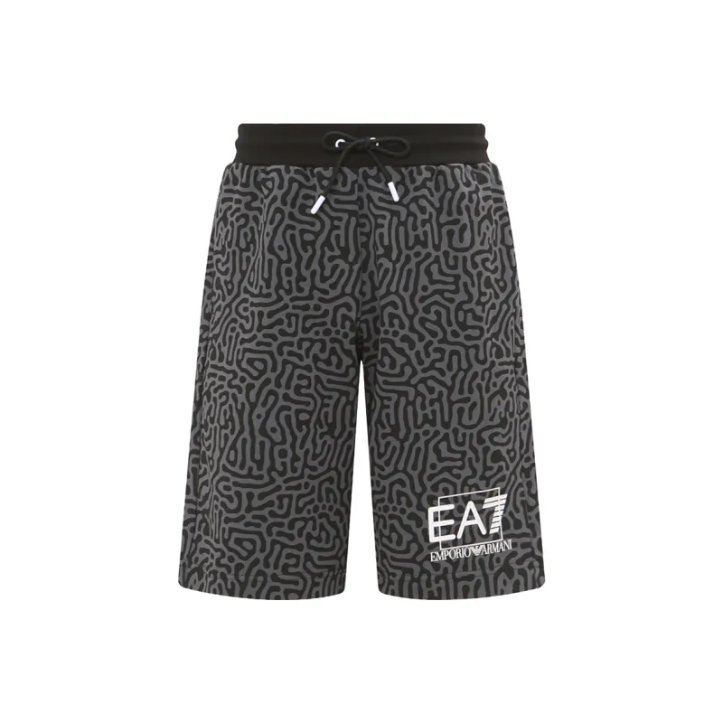 EMPORIO ARMANI EA7 SS23 Casual Shorts Men's Black Gray-0