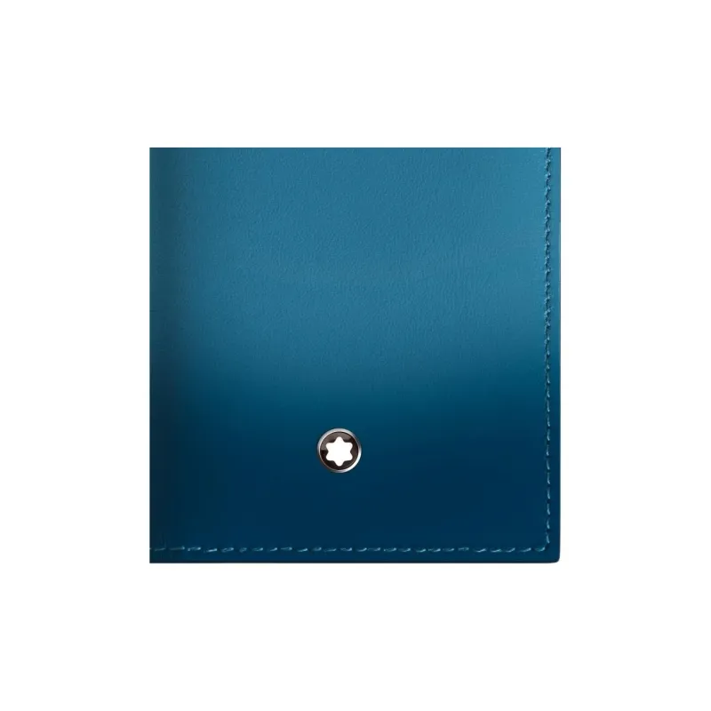 MONTBLANC Meisterstuck Full Grain Cow Leather Card Holder Men's Haze Blue-5