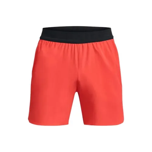 Under Armour Casual Shorts Men Orange Red