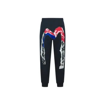 EVISU Casual Pants Men's Navy Blue