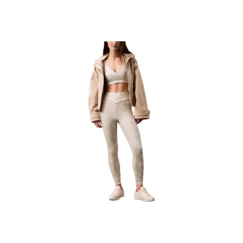 CALVIN KLEIN Sports Pants Women's Mixed Beige