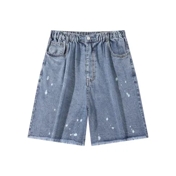 Mowlow Denim Shorts Unisex Dark Blue
