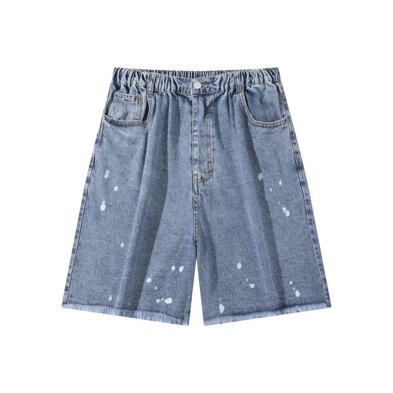 Mowlow Denim Shorts Unisex Dark Blue-0