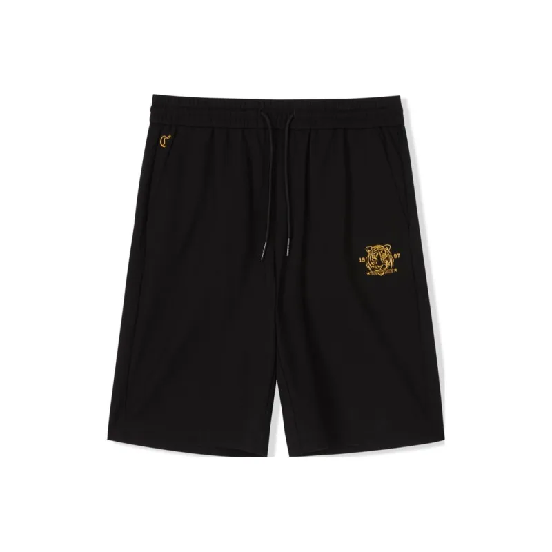 Cabbeen Casual Shorts Men Black-0