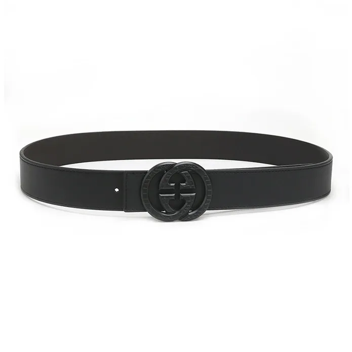 Lanza Cow Split Leather Belts Unisex Width 3.8CM-5