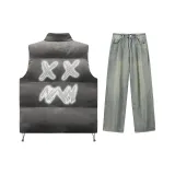 Clothing Set (Gray Top+Yellow Mud Pants)