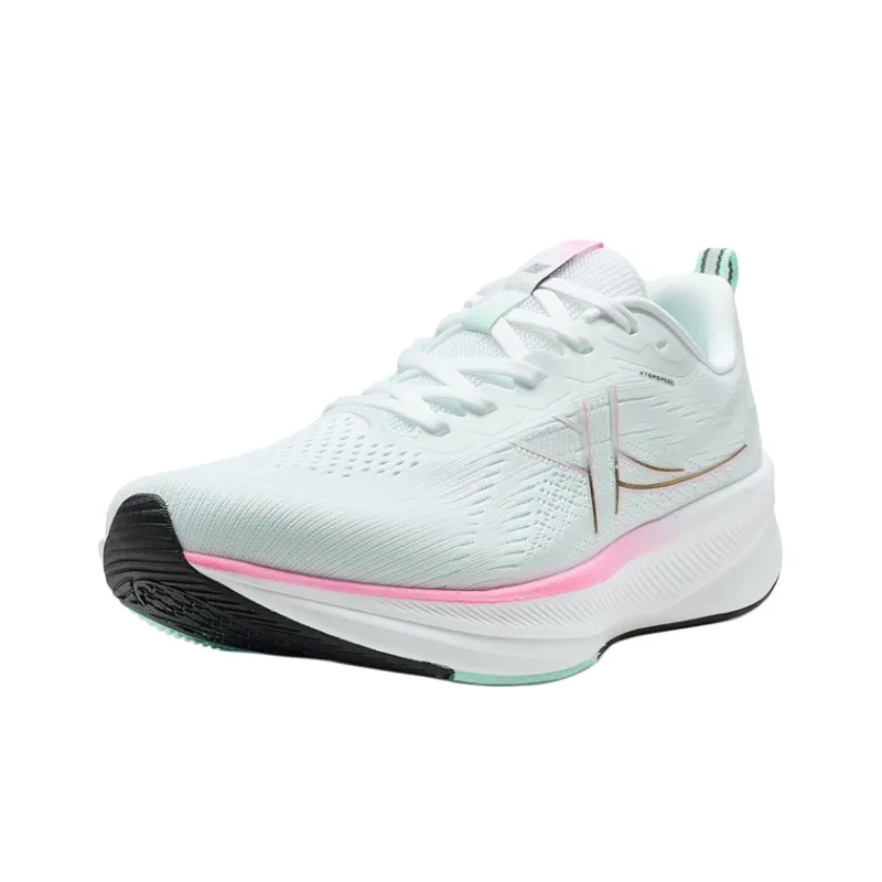 XTEP 6.0 Speed Breathable And Slip Resistant Low Top Casual Training Running Shoes Women's White Green-1
