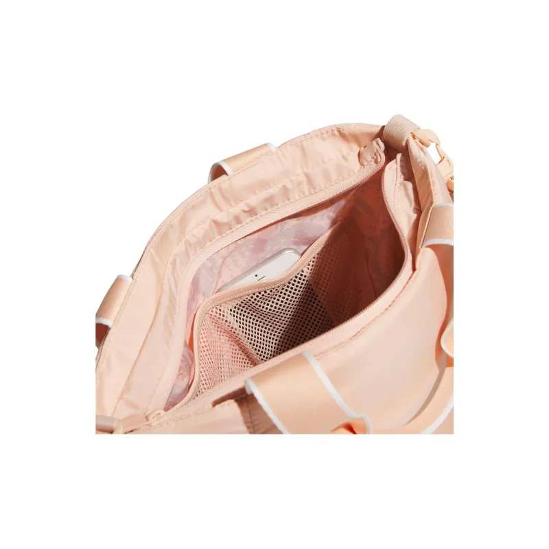 Adidas Recycled Polyester One Shoulder Handbag Unisex Coral Pink-5
