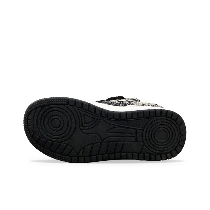 XLAIII Slip Resistant, Abrasion Resistant, Breathable Low Top Skateboard Shoes Unisex White Black-5