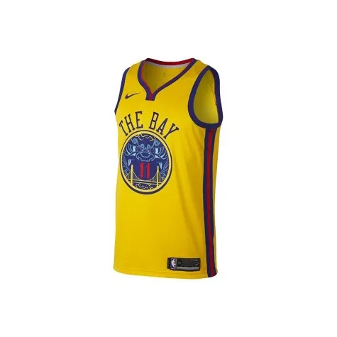 Nike X NBA Basketball Jersey Men's Yellow-0