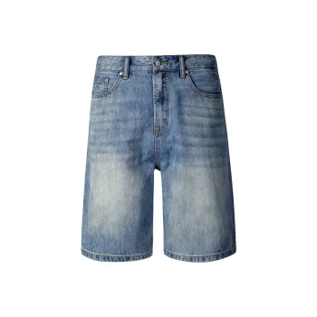 GTRG Denim Shorts Unisex Light Blue