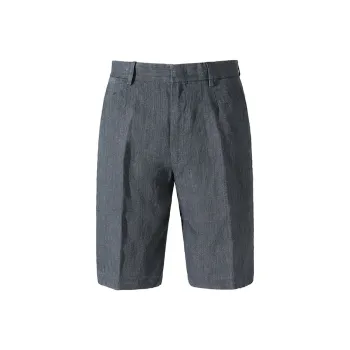 Zegna SS24 Casual Shorts Men's Black Gray