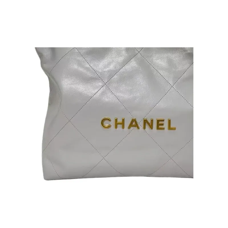 CHANEL Cow Leather Hobo Bag, Shoulder Bag, Crossbody Bag Small Size Women's Gray-2