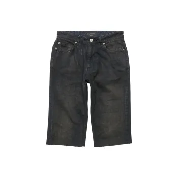 Balenciaga Frayed Edge Denim Shorts