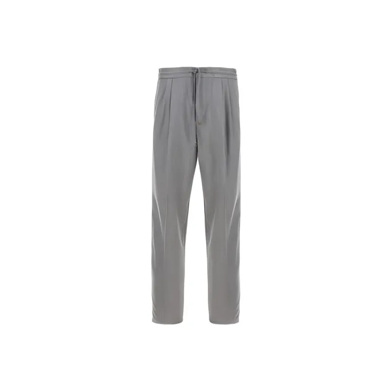 Brunello Cucinelli Pleated Tapered Leg Trousers-0