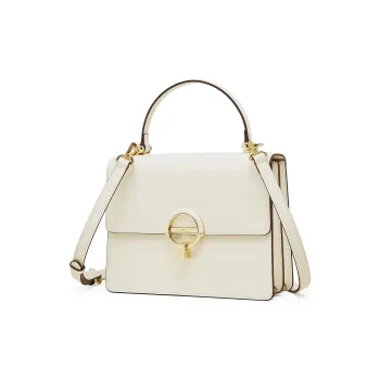 PIERRE CARDIN Genuine Cow Leather Shoulder Bag, Crossbody Bag, Handbag Regular Women's Beige