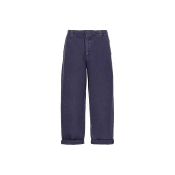 Golden Goose Straight Leg Embellished Chino Pants