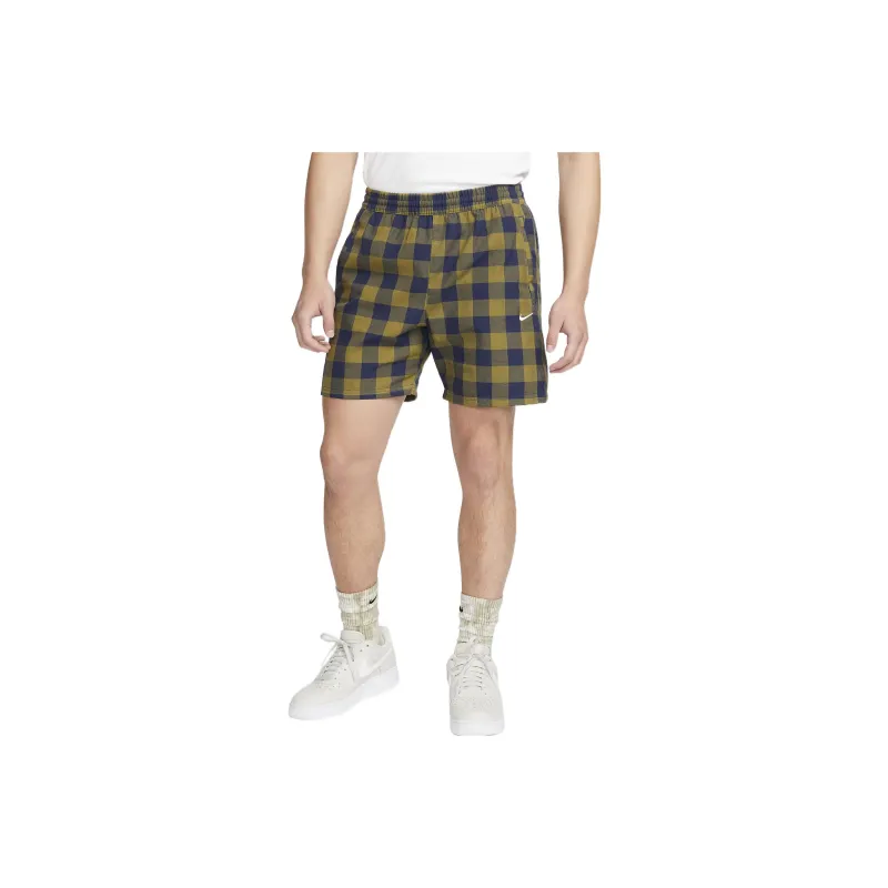 Nike Casual Shorts Men Yellow Blue-0