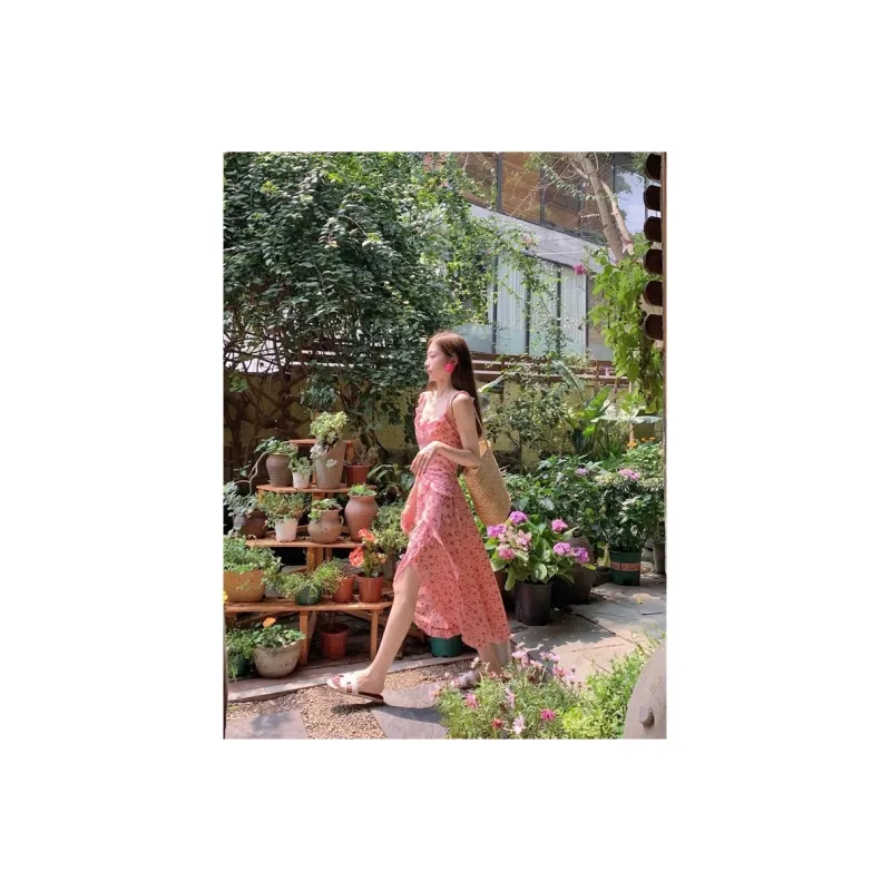 SONDR Slip Dresses Women's Pink-4