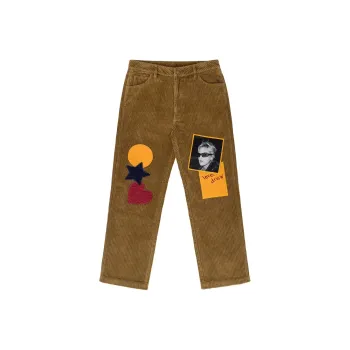 Drew House SS24 Casual Pants Unisex Red Brown