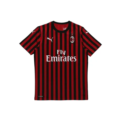PUMA T Shirt Men's Black Red Stripes