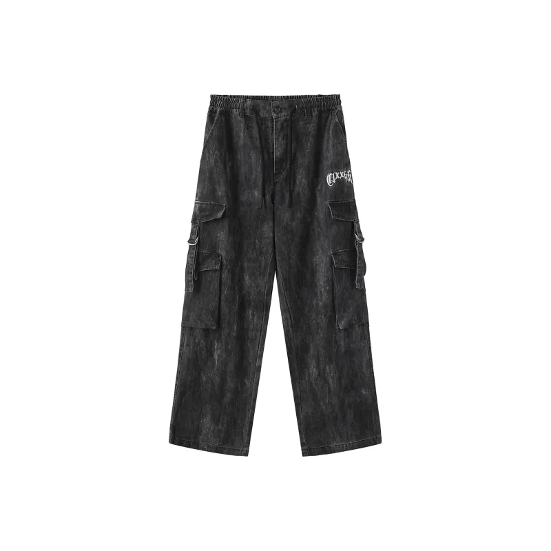 Clubxxhh Casual Pants Unisex Dark Gray-0