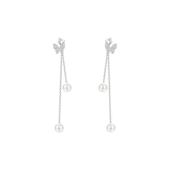 Happy Tide S999 Fine Silver Earrings Women's
