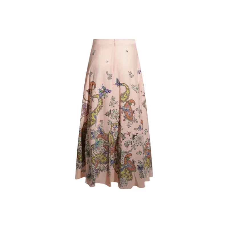 ETRO Paisley Printed A Line Midi Skirt-1