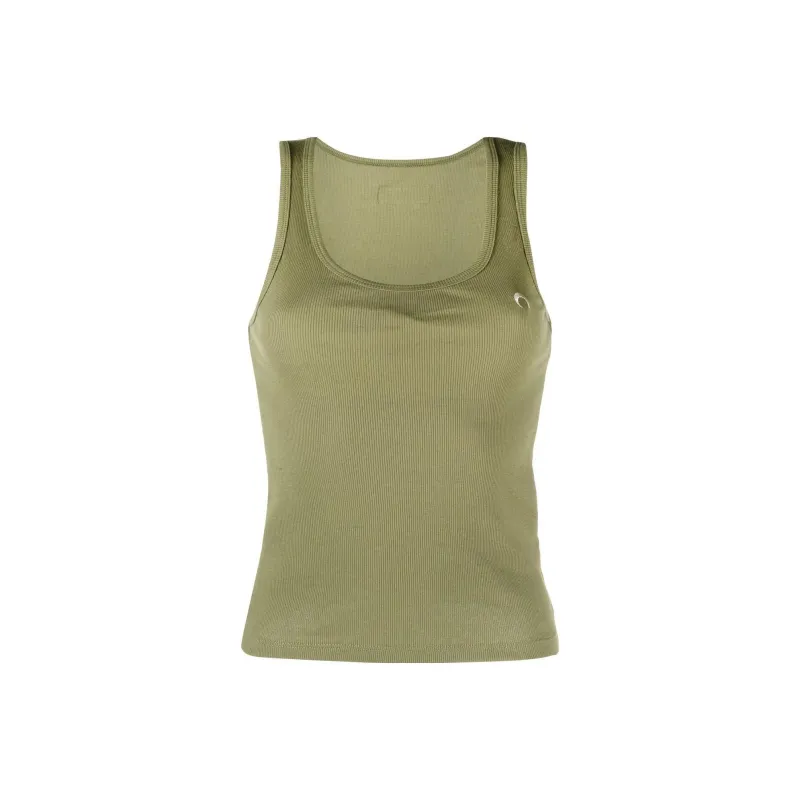 Marine Serre Tank Tops Women's Green-0