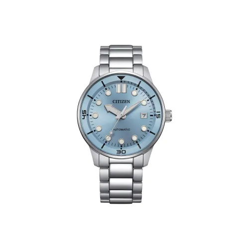 CITIZEN Mechanical Watch Series Automatic Mechanical Movement Stainless Steel Strap Watch 40mm Men's Watches Blue Dial