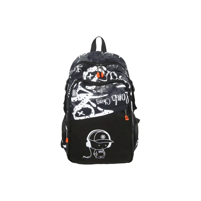 H YXIANG Nylon With Mesh Backpack Unisex Multicolor-1