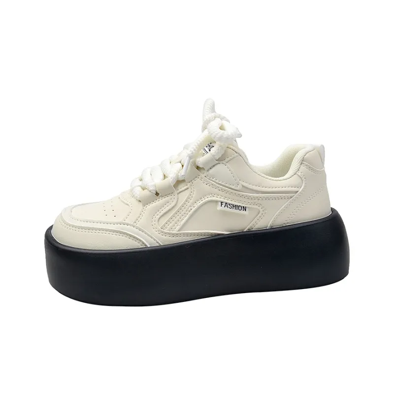 Fawn Miri Skateboard Shoes Women's Low Top Ecru/Gray/Black-11