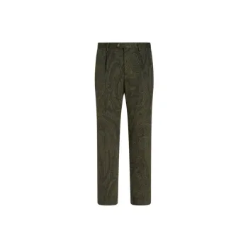 ETRO Paisley-Jacquard Pressed Crease Trousers