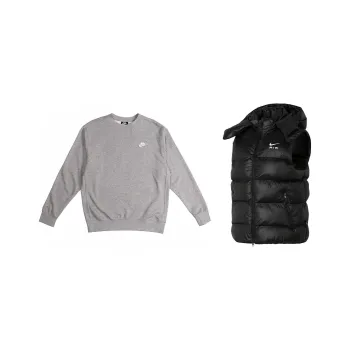 Nike Casual Sportswear Men Gray+Black