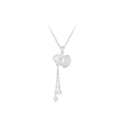 Love Link Chalcedony Jade Necklaces Women's