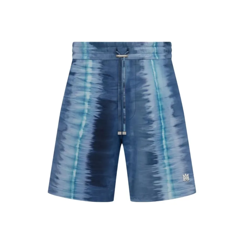 AMIRI Tie dye Leather Shorts-0