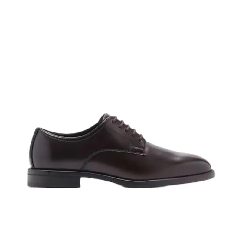 MANGO Dress Shoes Men Low Top Brown-1