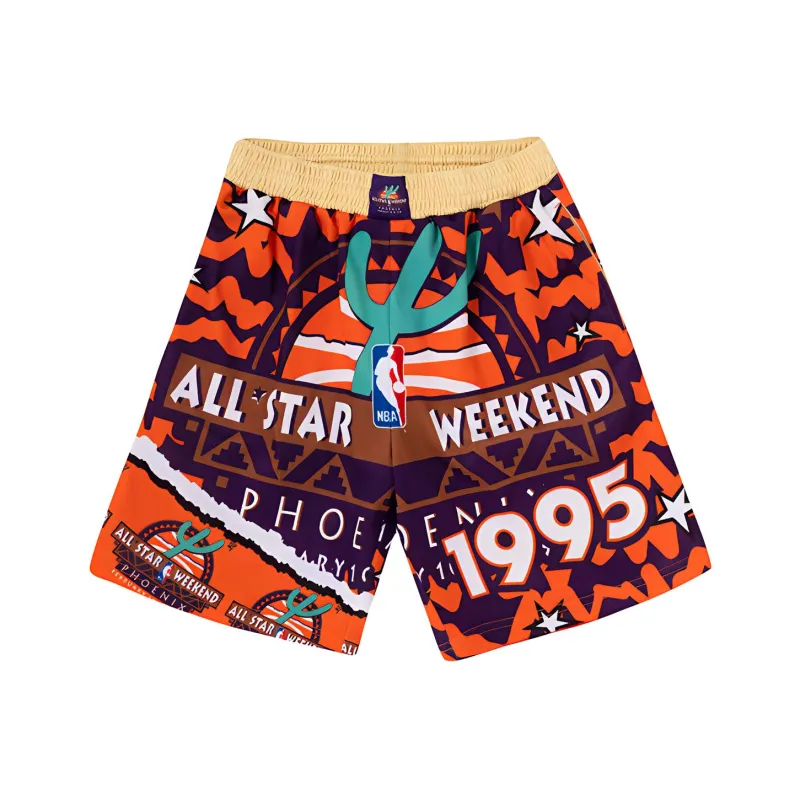 Mitchell & Ness Basketball Shorts Men's Orange-0