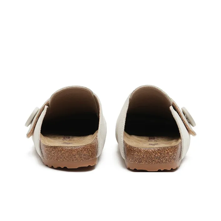 MASOOMAKE Rubber Sole Embroidery Closed Toe Slippers Women's-23