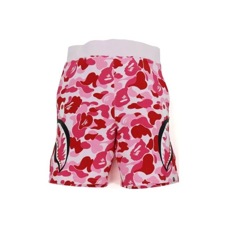 Bape Big Abc Camo Side Shark Sweat Shorts-4