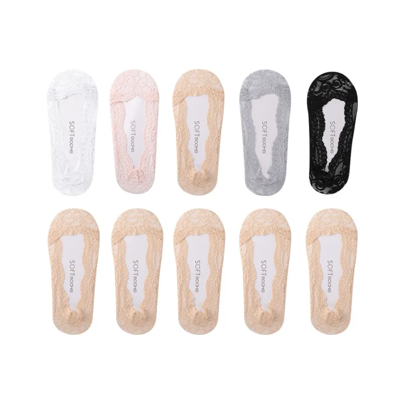Lanza No Show Socks Women's 5 Pack-45
