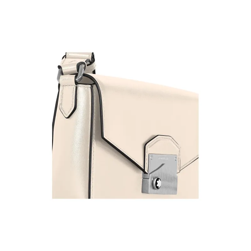 MONTBLANC Meisterstuck Grain Cow Leather Messenger Bag, Shoulder Bag Mini Women's Mist Beige-6