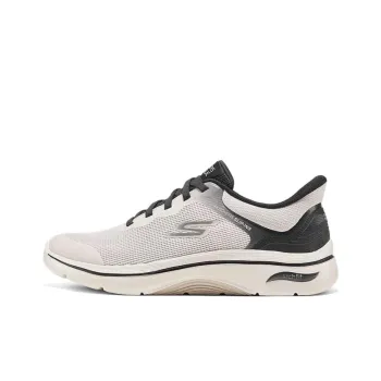 Skechers MEN'S GO WALK Anti Slip Wear Resistant Low Top Running Shoes Men's Beige
