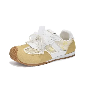 La Chapelle Slip Resistant, Abrasion Resistant, Lightweight Low Top Casual Shoes Women's Yellow