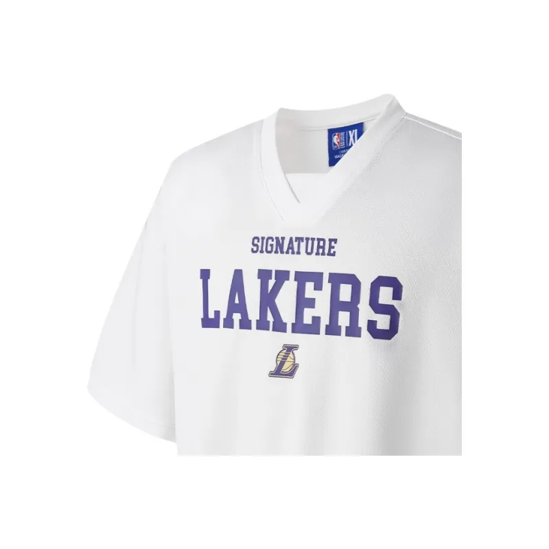 NBA Los Angeles Lakers T Shirt Unisex White-2