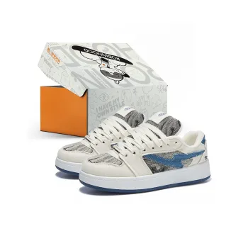 ROBINHOOD Wear resistant, Lightweight, Breathable, And Non slip. Low Top Skateboard Shoes Women's Denim Blue Box