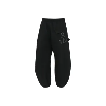 JW Anderson Anchor Logo Printed Twisted Joggers