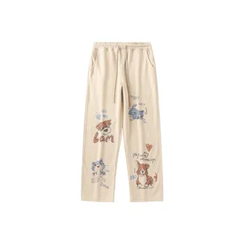 LAMLICKA Casual Pants Unisex Khaki